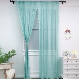 Cortinas De Janela Transparentes, Cortinas De Voile Elegantes Para Sala De Estar