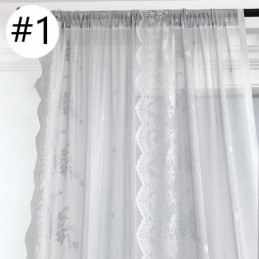 Cortinas De Janela Transparentes, Cortinas De Voile Elegantes Para Sala De Estar