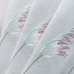 Cortinas Modernas De Tule Bordado, Voile Transparente, Sala De Estar E Quarto