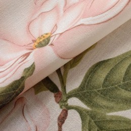 Cortina Rural Americana Feita Sob Medida, Tecido De Algodão Com Estampa De Flores Frescas E Proteção Ambiental