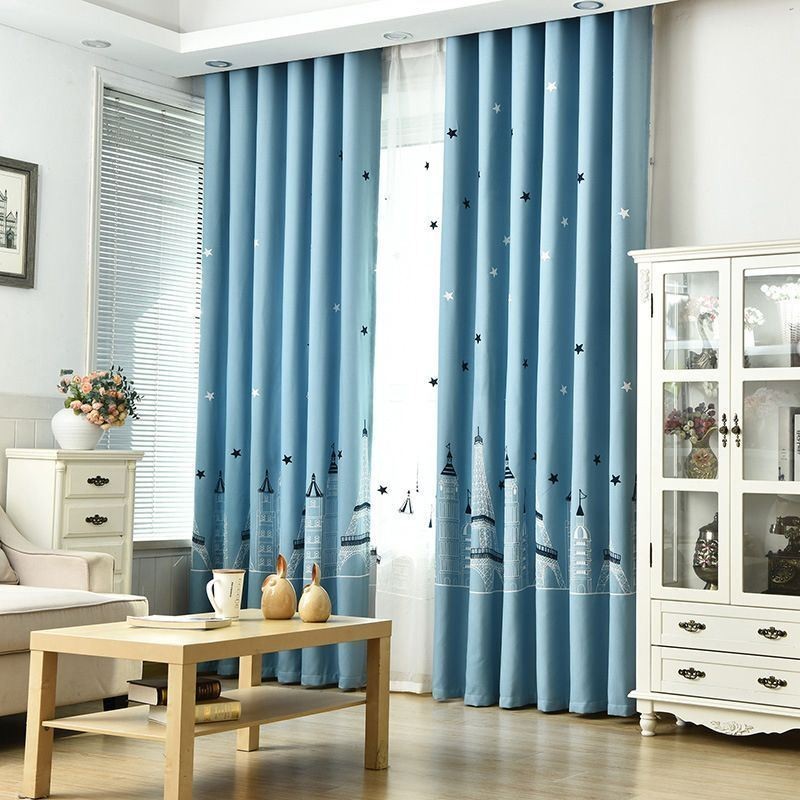 Cortinas Bordadas Estilo Castelo Nórdico Para Decoração De Janelas De Sala De Estar E Quarto