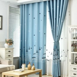 Cortinas Bordadas Estilo Castelo Nórdico Para Decoração De Janelas De Sala De Estar E Quarto