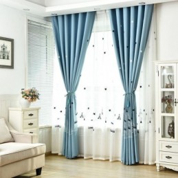 Cortinas Bordadas Estilo Castelo Nórdico Para Decoração De Janelas De Sala De Estar E Quarto