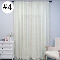 Cortinas De Tule De Cor Sólida, Cortina Moderna De Voile Transparente, Feita Sob Medida, Cortina Para Sala De Estar