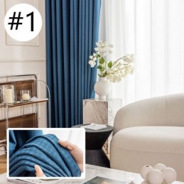 Cortina Jacquard Pied-De-Poule Feita Sob Medida Cortina De Alta Sombra Para Sala De Estar E Quarto