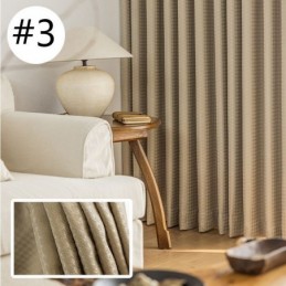 Cortina Jacquard Pied-De-Poule Feita Sob Medida Cortina De Alta Sombra Para Sala De Estar E Quarto