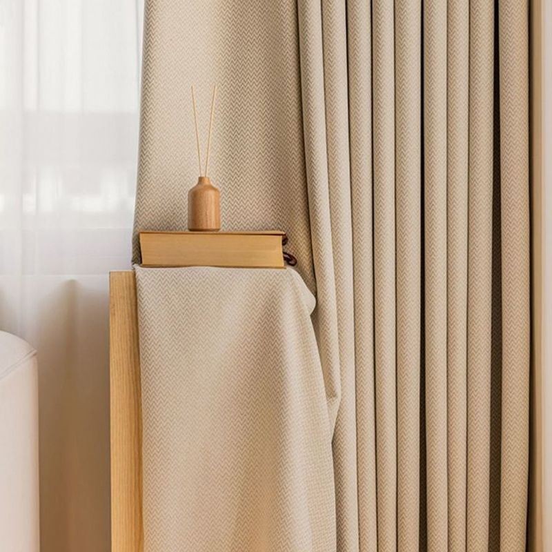 Cortinas Blackout Com Padrão De Linhas Onduladas Para Sala De Estar E Quarto