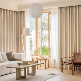 Cortinas Blackout Com Padrão De Linhas Onduladas Para Sala De Estar E Quarto