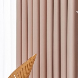 Cortinas Nórdicas Blackout De Cor Sólida Para Sala De Estar