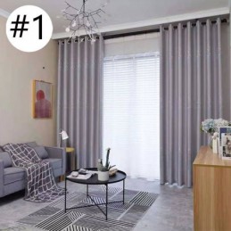 Cortinas Jacquard Modernas E Leves De Luxo Nórdicas Para Sala De Estar E Jantar