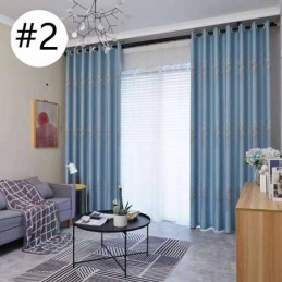 Cortinas Jacquard Modernas E Leves De Luxo Nórdicas Para Sala De Estar E Jantar