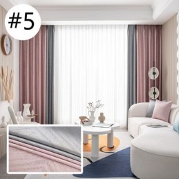 Cortinas Blackout Geométricas Jacquard Para Sala De Estar