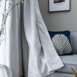 Cortinas Onduladas Jacquard, Cortina De Janela Feita Sob Medida Para Sala De Estar