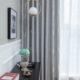 Cortinas Onduladas Jacquard, Cortina De Janela Feita Sob Medida Para Sala De Estar