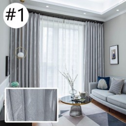 Cortinas Onduladas Jacquard, Cortina De Janela Feita Sob Medida Para Sala De Estar