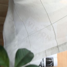 Cortina Minimalista Transparente Feita Sob Medida Cortina Grande Com Painel De Voile Jacquard De Treliça Sala De Estar Um