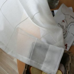 Cortina Minimalista Transparente Feita Sob Medida Cortina Grande Com Painel De Voile Jacquard De Treliça Sala De Estar Um