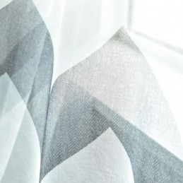 Cortina Nórdica Simples E Transparente Feita Sob Medida Com Padrão Ondulado E Estampado Para Sala De Estar