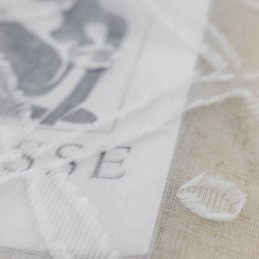 Cortina Delicada Transparente Feita Sob Medida Cortina De Tule Bordado Para Sala De Estar