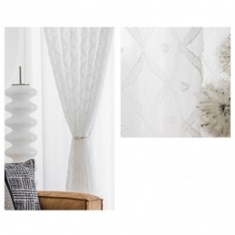Cortina Delicada Transparente Feita Sob Medida Cortina De Tule Bordado Para Sala De Estar