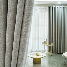 Cortinas Nórdicas Blackout De Cor Sólida Para Sala De Estar