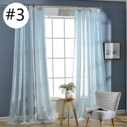 Cortina De Tule Floral Moderna Feita Sob Medida Para Sala De Estar E Quarto