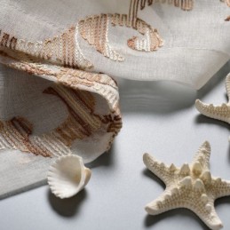 Cortina De Tule Bordado Sob Medida Cortina Moderna De Gaze Voile Para Sala De Estar E Quarto