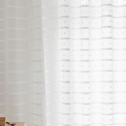 Cortina Branca Transparente Feita Sob Medida Cortina De Tule Bordado Para Sala De Estar