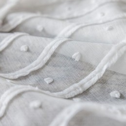 Cortina Branca Transparente Feita Sob Medida Cortina De Tule Bordado Para Sala De Estar