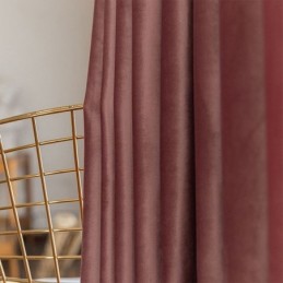 Cortinas Blackout Nórdicas De Veludo Para Quarto E Sala De Estar, Cor Sólida