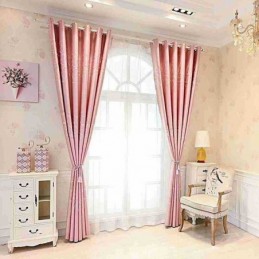 Cortinas Blackout Modernas Com Jacquard De Bolinhas Para Sala De Estar E Quarto