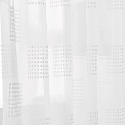 Cortina Nórdica Transparente Sob Medida, Tule Em Relevo, Sala De Estar, Quarto