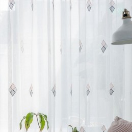 Cortina Bordada De Luxo Feita Sob Medida, Decoração Para Casa, Sala De Estar Transparente, Quarto