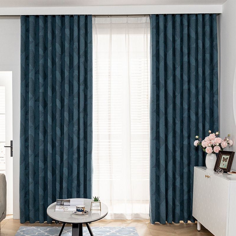 Cortinas Blackout Geométricas, Cortina Jacquard Sob Medida Para Quarto