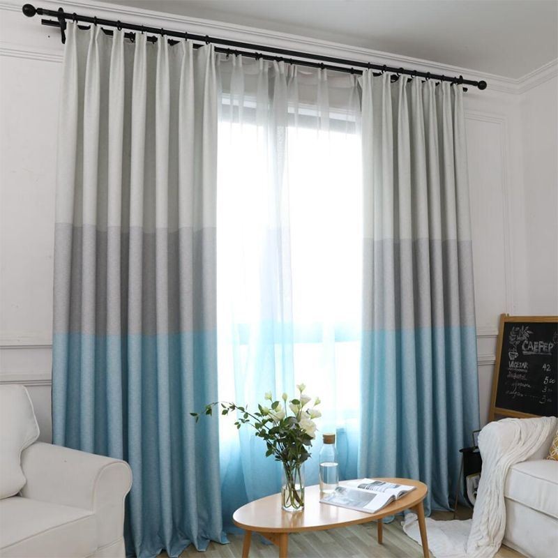 Cortina Sob Medida Cortina Nordic Stripe Janela