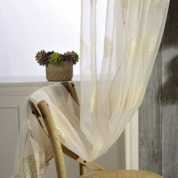 Cortina Delicada Transparente Feita Sob Medida Cortina De Tule Bordado Para Sala De Estar