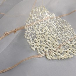 Cortina Delicada Transparente Feita Sob Medida Cortina De Tule Bordado Para Sala De Estar