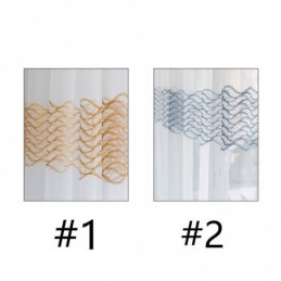 Cortina Transparente Respirável Feita Sob Medida, Cortina Europeia Decorativa De Tule Voile Para Sala De Estar