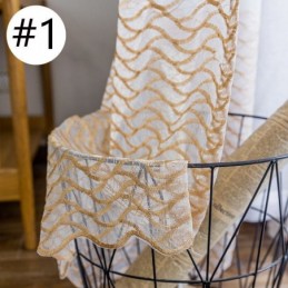 Cortina Transparente Respirável Feita Sob Medida, Cortina Europeia Decorativa De Tule Voile Para Sala De Estar