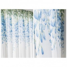 Cortina Transparente Moderna Feita Sob Medida Com Estampa De Plantas E Janela De Voile Para Sala De Estar E Varanda