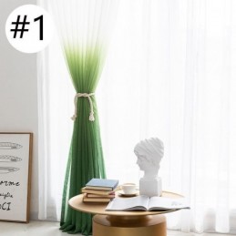 Cortinas Transparentes Gradientes, Cortina Voile Transparente Feita Sob Medida Para Decoração De Casa