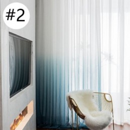 Cortinas Transparentes Gradientes, Cortina Voile Transparente Feita Sob Medida Para Decoração De Casa