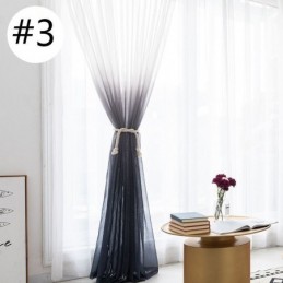 Cortinas Transparentes Gradientes, Cortina Voile Transparente Feita Sob Medida Para Decoração De Casa