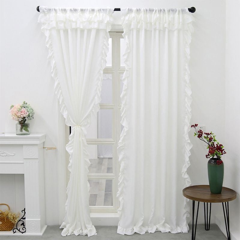 Cortinas De Veludo Transparente, Painéis De Voile De Cor Sólida Para Sala De Estar E Quarto