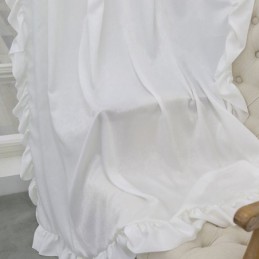 Cortinas De Veludo Transparente, Painéis De Voile De Cor Sólida Para Sala De Estar E Quarto