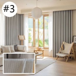 Cortinas Blackout Jacquard Com Folhas Para Sala De Estar