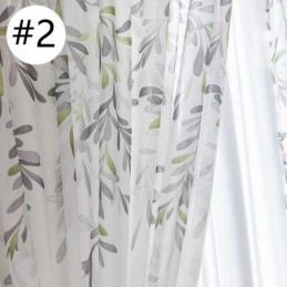 Cortina De Voile Com Estampa De Videira Feita Sob Medida Cortina Transparente Estampada Sala De Estar Quarto