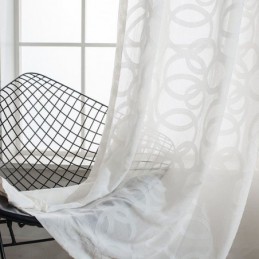 Cortinas De Tule Branco,...