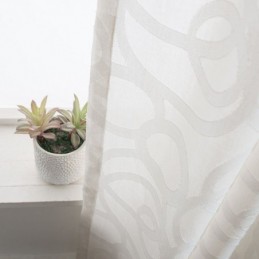 Cortinas De Tule Branco, Cortina Moderna De Voile Transparente, Feita Sob Medida Para Sala De Estar E Quarto