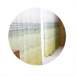 Cortina Transparente Estilo Nórdico Feita Sob Medida, Cortina De Voile Estampada Para Sala De Estar E Quarto